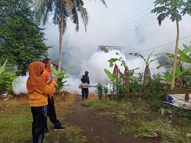 Pelaksanaan Fogging di Desa Widarapayung Kulon