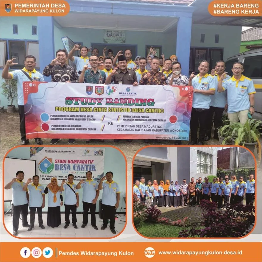 Desa Widarapayung Kulon Melaksanakan Studi Komparatif Desa Cantik Ke Desa Maduretno Kab. Wonosobo